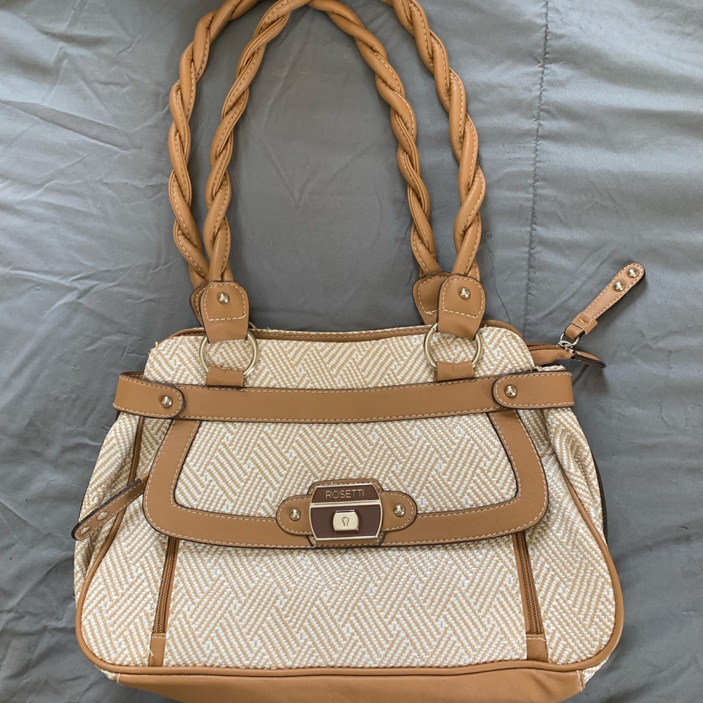 Rossetti White/Tan Purse